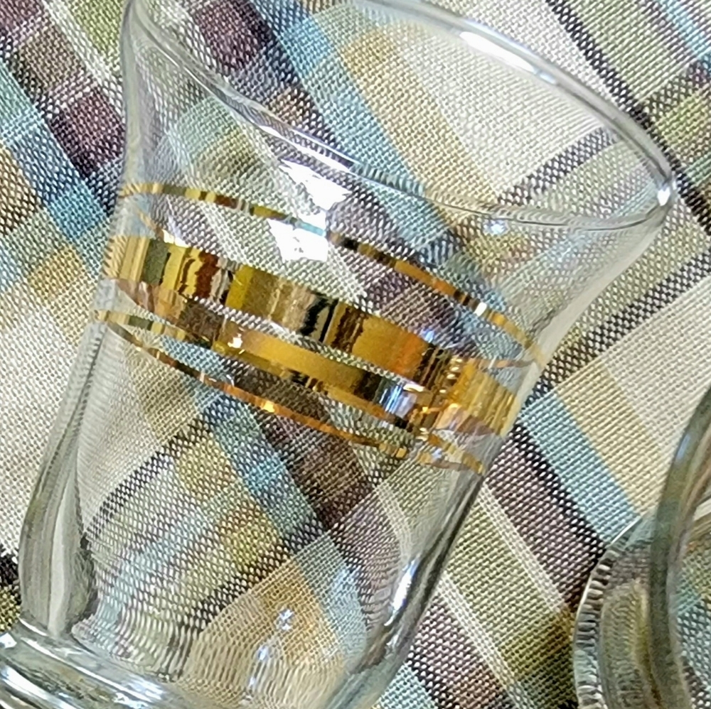 COPY - 🍊 6 Vintage Anchor Hocking Cordial/Juice Glasses  EVC 🍊